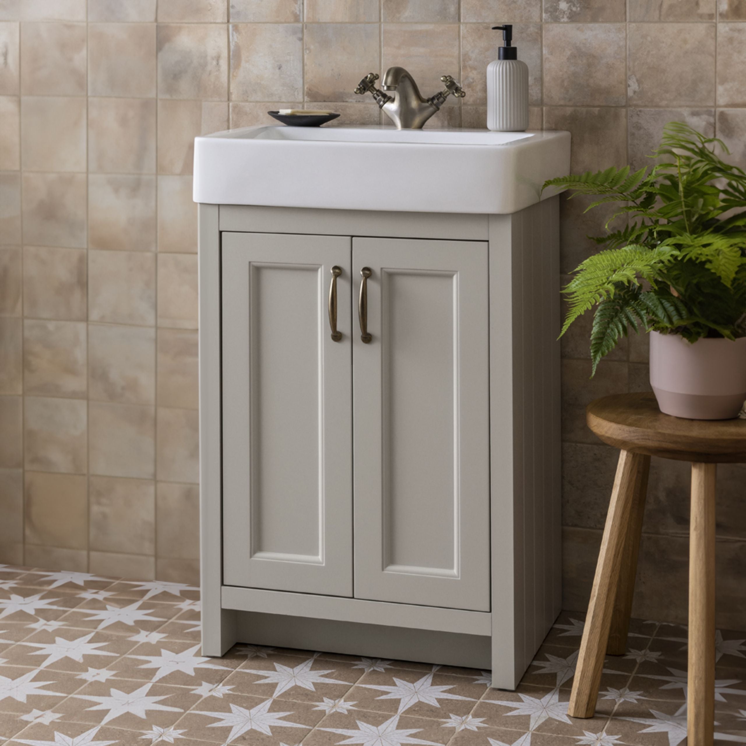 500mm PVC Wall Hung Vanity Unit – Gloss White